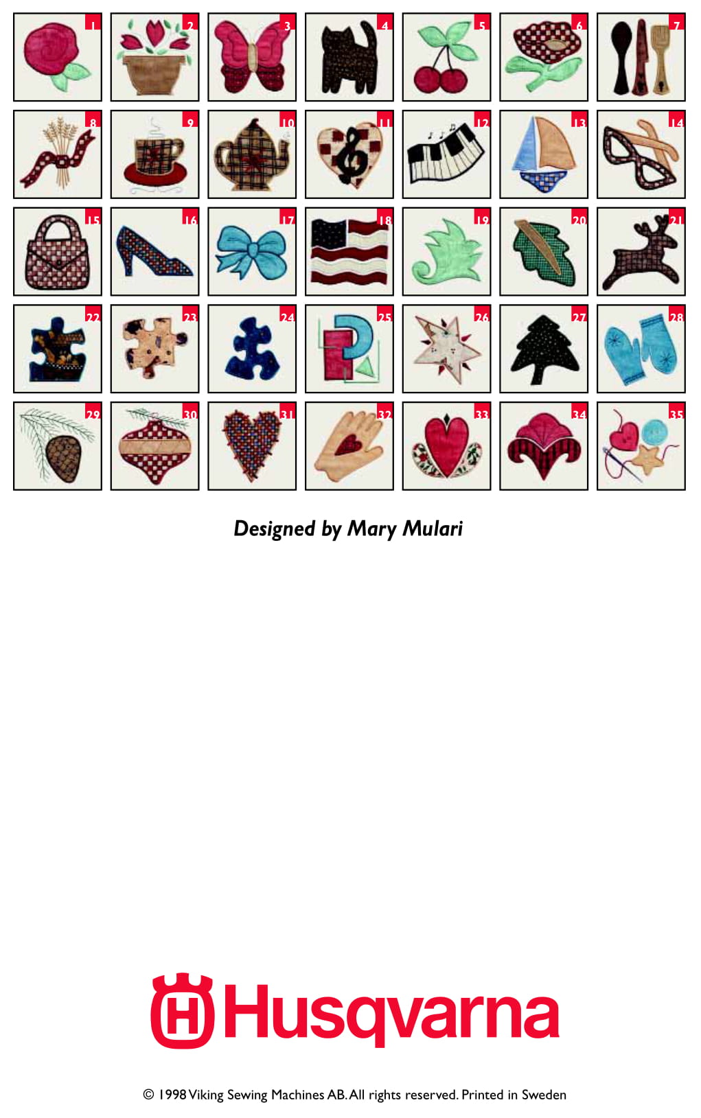 VIKING DISK 027 MARY MULARI APPLIQUE Stony Brook Sew & Vac Sewing