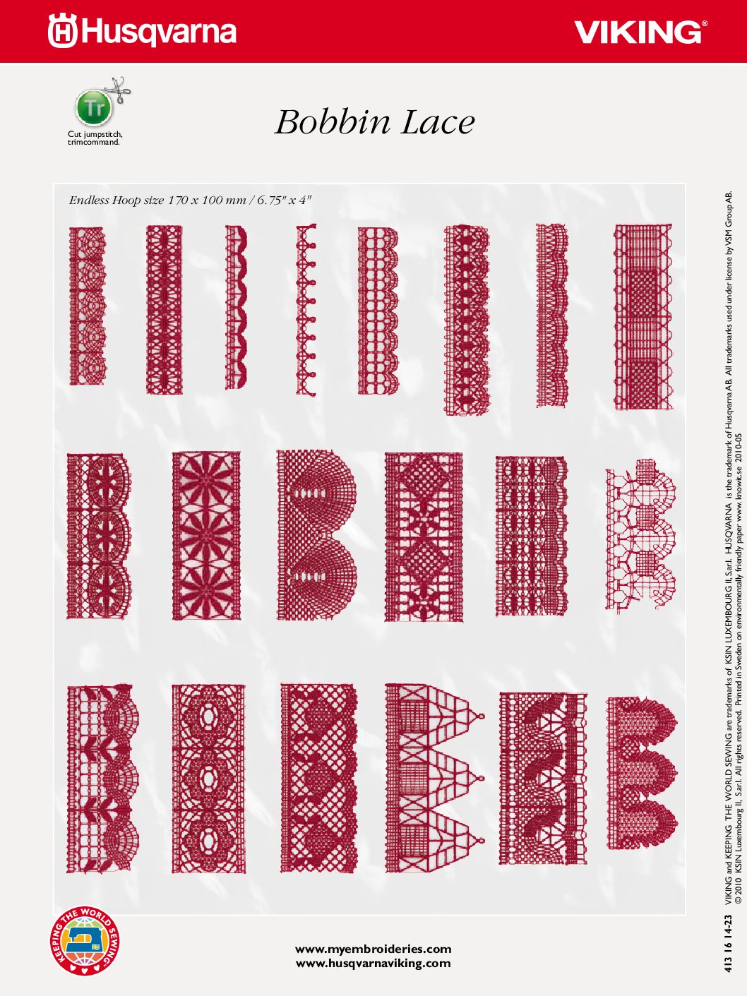 VIKING DISK 223 BOBBIN LACE Stony Brook Sew & Vac Sewing Shop and